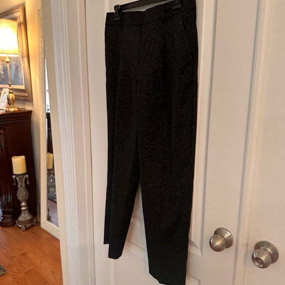Loft Pull On Tapered Ankle Pants in Black Shimmer - Picture 6 of 10